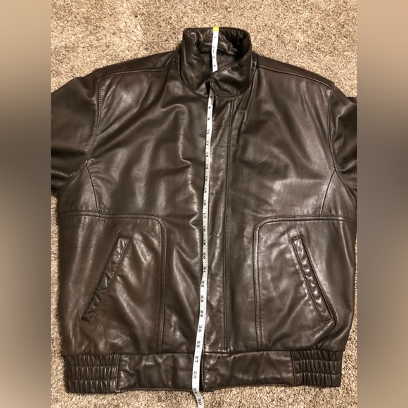 VTG REED Brown LEATHER BOMBER JACKET ZIP OUT Thinsulate LINER MEN'S 40R EUC! - Picture 12 of 12